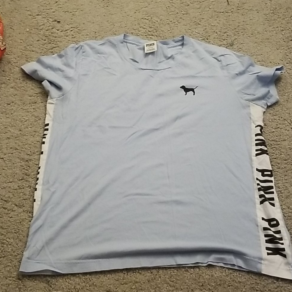 PINK Short sleeve campus tee